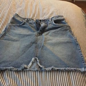 Missguided jean skirt